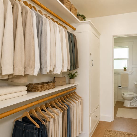 a white bathroom with a towel rack and a toilet.