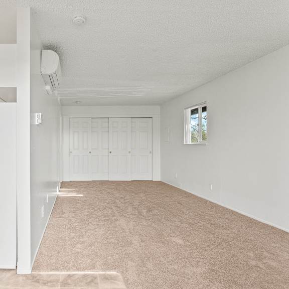 gourmet kitchen with island at garden villa apartments, portland, or, 97266