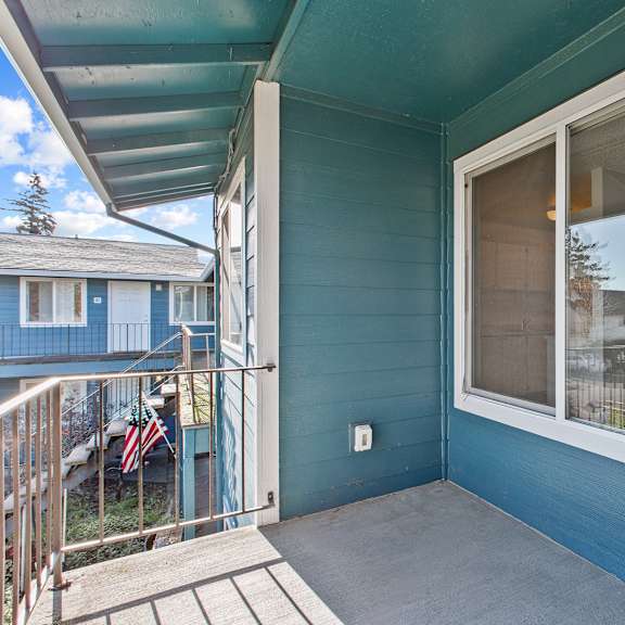 exquisite exterior at garden villa apartments, portland