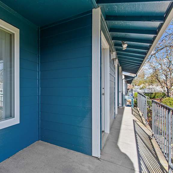 exterior of house at garden villa apartments, portland, 97266