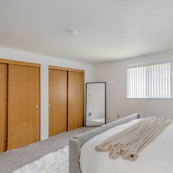 large bedroom at alder creek apartments, washington, 98682