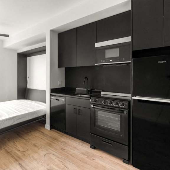 studio apartment at nomad apartments, portland, or