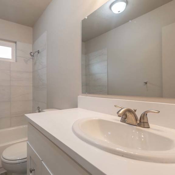 a bathroom with a sink and a toilet
