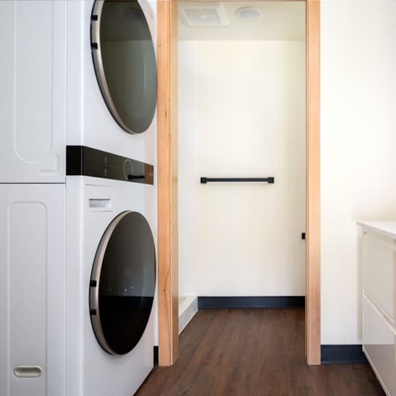laundry room at atomic orchard experiment, portland