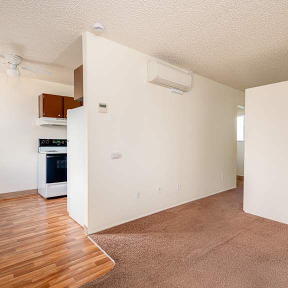 open interior area at garden villa apartments, portland, or, 97266