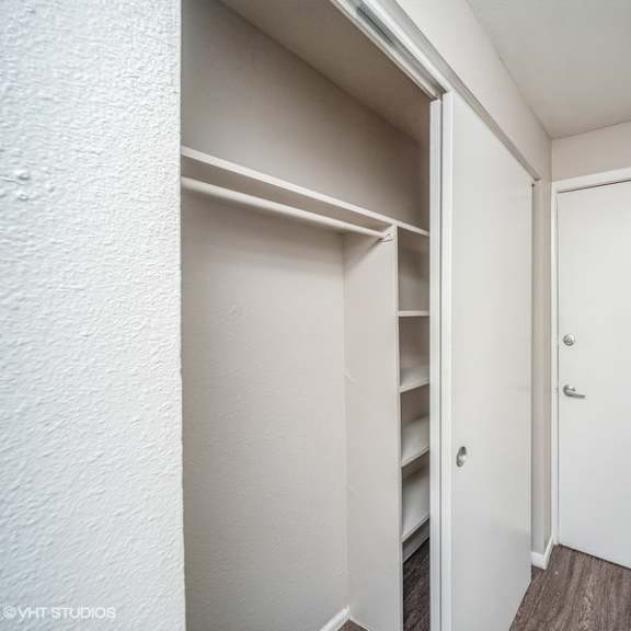 spacious storage closet by the front door at 1190 s bellaire st in denver, co