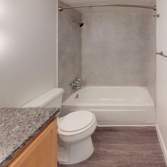 bright bathroom at 1190 s bellaire st in denver, co
