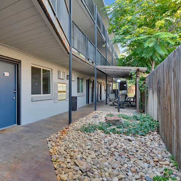 lovely outdoor space at 1443 elizabeth in denver, co