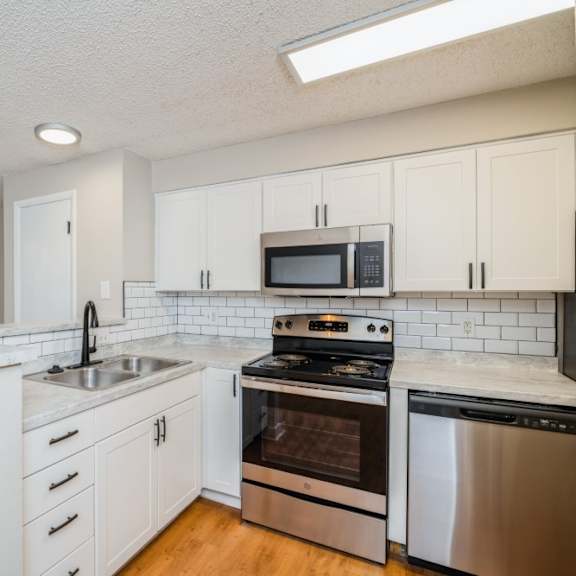 updated kitchen with stainless steel appliances at 1443 elizabeth