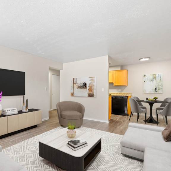 designed for everyday living, this open layout seamlessly connects your entertainment, dining, and kitchen spaces at 1190 s bellaire st in denver, co