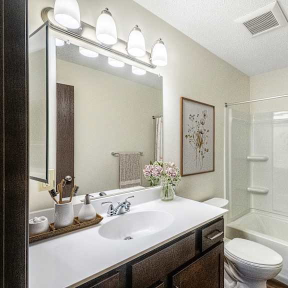 bathroom with bathtub at pheasant park apartments, minnesota, 55428-5401