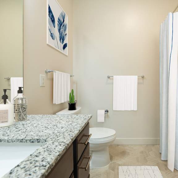 bathroom with bathtub at sonder house, brooklyn center, mn, 55430
