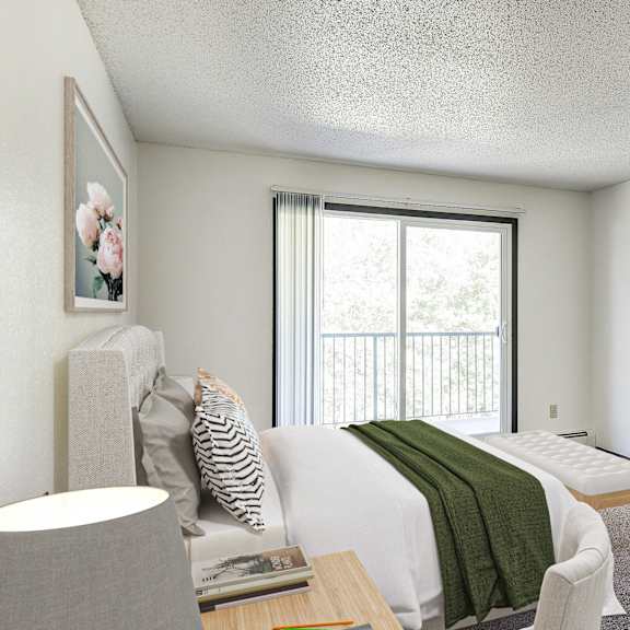 large bedroom at pheasant park apartments, minnesota