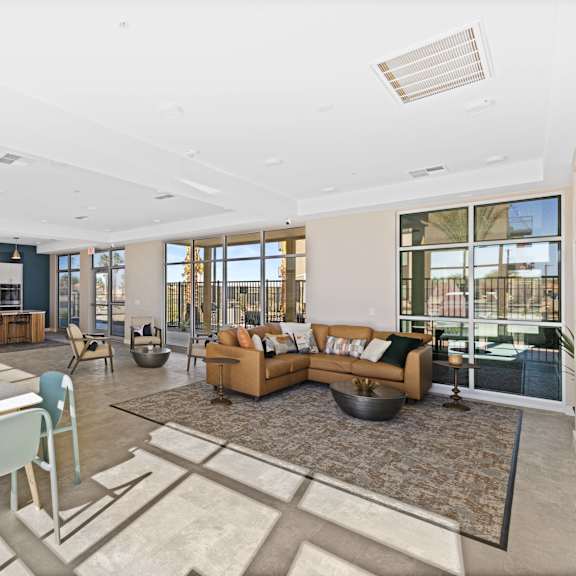 living room at agave house, arizona, 85122