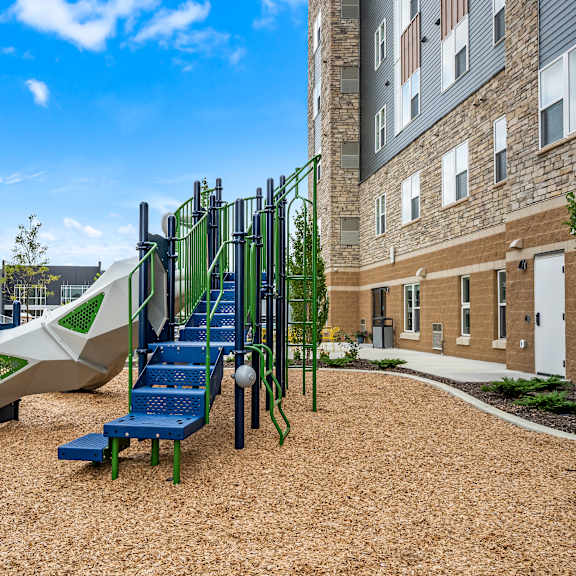 a playground at decatur landing i & ii, brooklyn park
