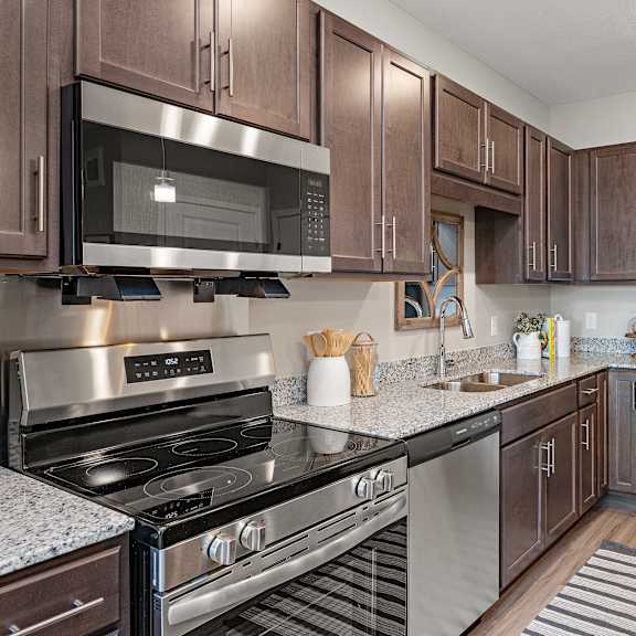 stainless steel appliances at decatur landing i & ii, minnesota, 55445