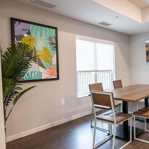 dining table in clubroom