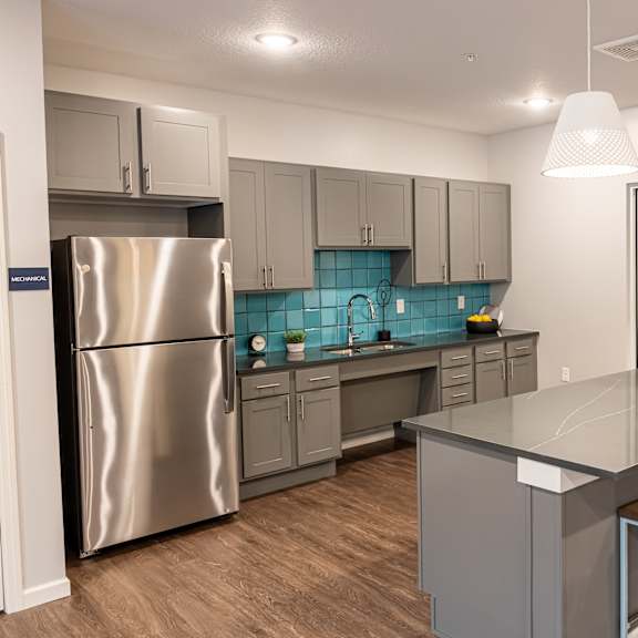 kitchen in community room