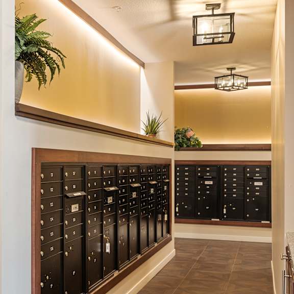 locker room at the quill 55+ apartments, hastings, 55033
