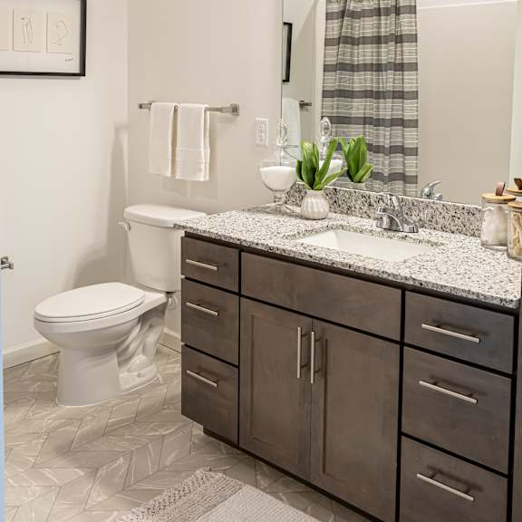 a bathroom with a toilet and a sink and a mirror