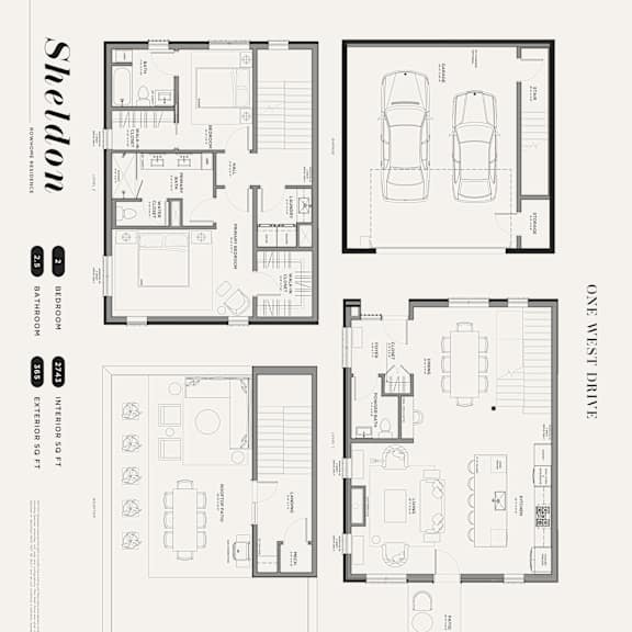 Thumbnail 1 of 5 2 bed 2.5 bath A at One West Drive Apartments, Minnesota, 55331