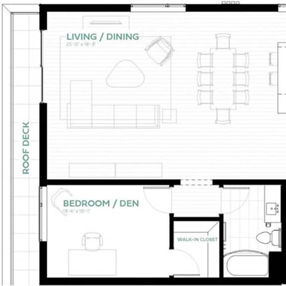Thumbnail 1 of 12 Bluebell Floor Plan at Viridium Apartments, Minneapolis, MN