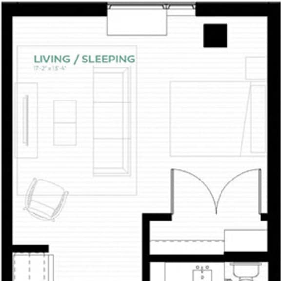 Thumbnail 2 of 2 Cobalt Floor Plan at Viridium Apartments, Minnesota