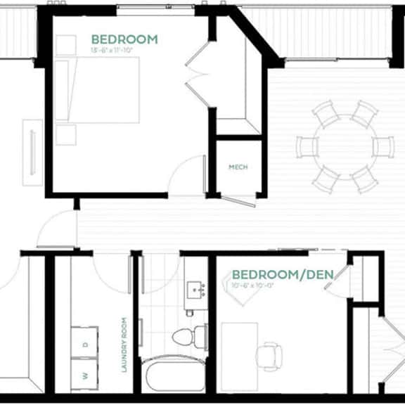 Thumbnail 2 of 2 Royal Floor Plan at Viridium Apartments, Minneapolis