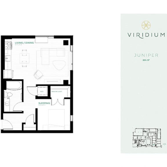 Thumbnail 1 of 2 Juniper Floor Plan at Viridium Apartments, Minneapolis