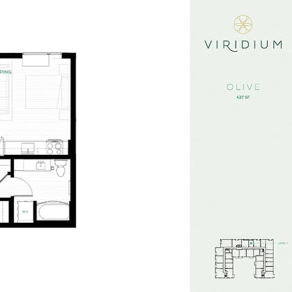 Thumbnail 1 of 2 Olive Floor Plan at Viridium Apartments, Minneapolis