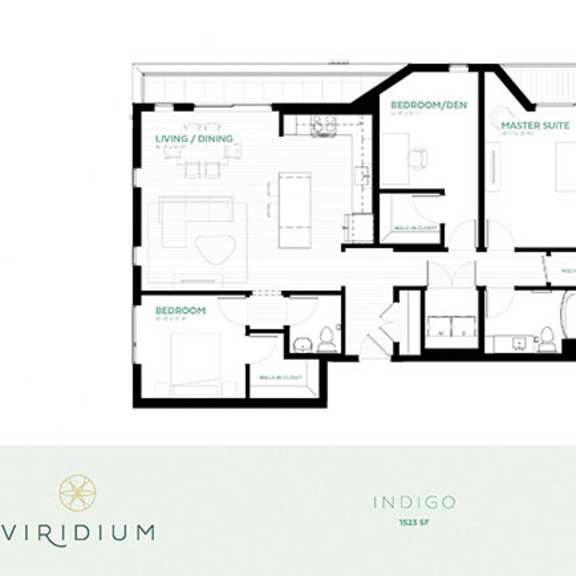 Thumbnail 2 of 13 Indigo Floor Plan at Viridium Apartments, Minneapolis, MN 55401