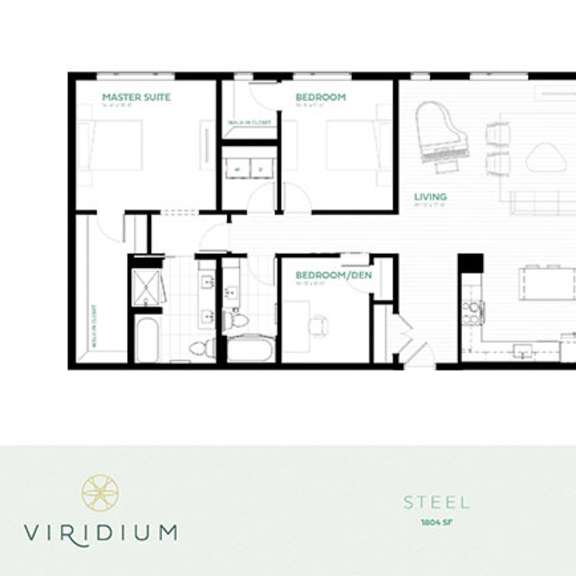 Thumbnail 2 of 12 Steel Floor Plan at Viridium Apartments, Minneapolis, MN 55401