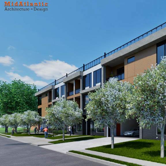 modern building exterior view at the franklin at tenafly, new jersey, 07670