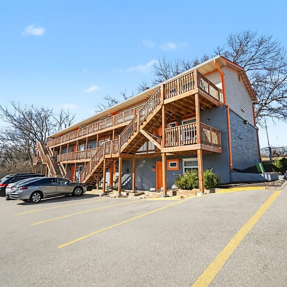 exterior view of property at cimarron apartments, independence, mo, 64052