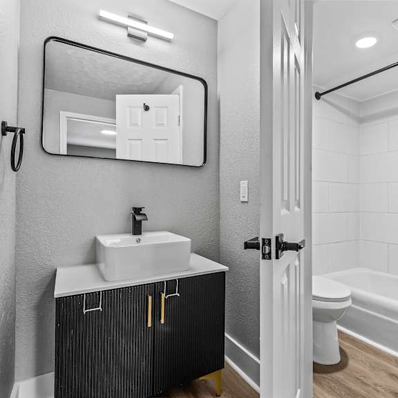 luxurious bathroom at serenity place central, tallahassee, fl