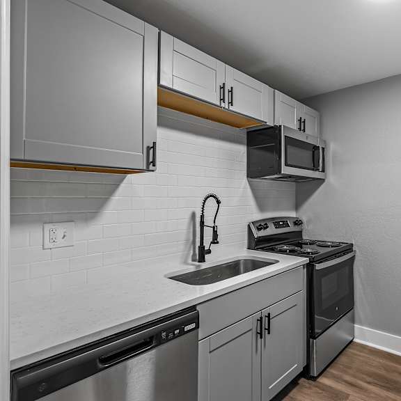 modern kitchen at serenity place central, tallahassee, fl, 32304