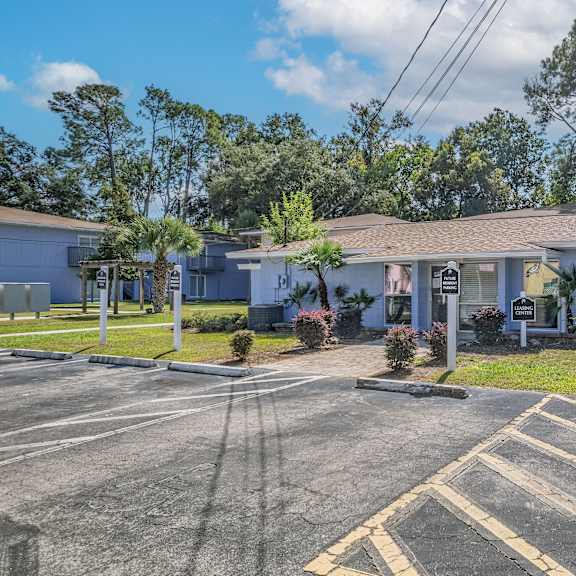 reserved parking lot at serenity place central, florida, 32304