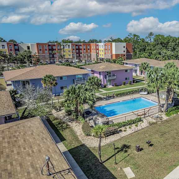 drone pool view at serenity place central, tallahassee
