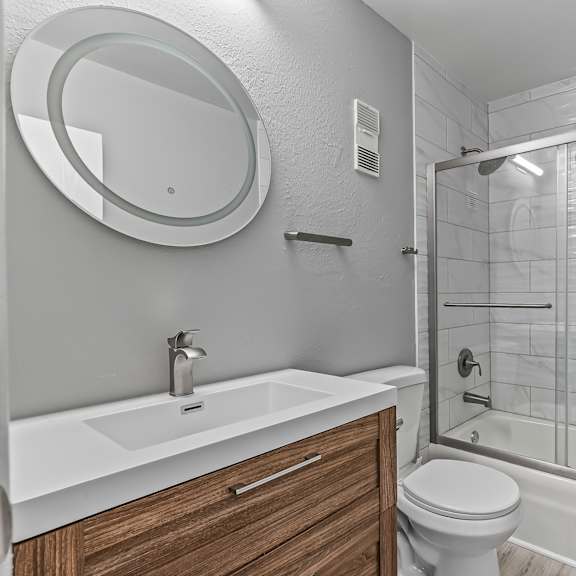 luxurious bathroom at the sanctuary, tallahassee, florida