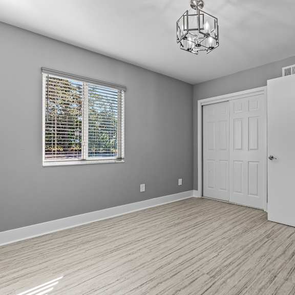 bedroom with closets at the sanctuary, tallahassee, fl, 32304