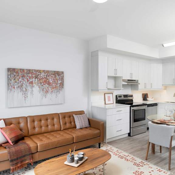 living room kitchen