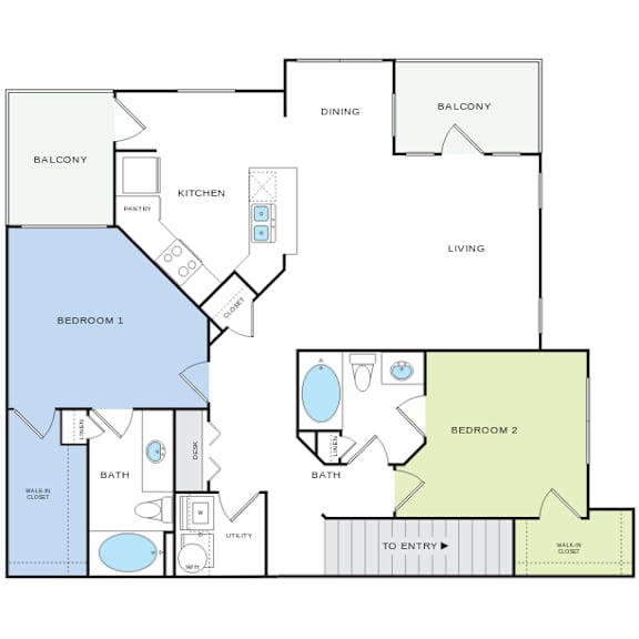 Thumbnail 1 of 2 B5U 1 Floorplan at Citadel at Westpointe, San Antonio, TX