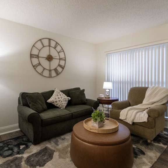 Thumbnail 8 of 22 Large Living Room With Ceramic Tile Flooring at Princeton Court, Texas