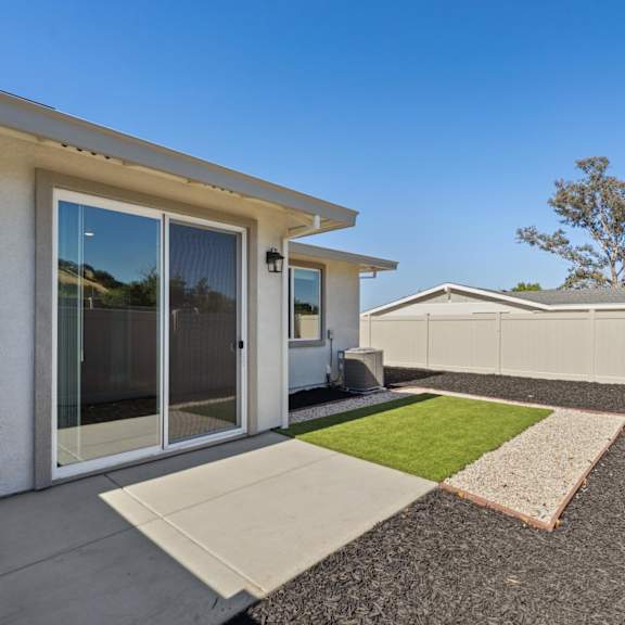 a modern house with gravel at montessa apartments, vacaville, california