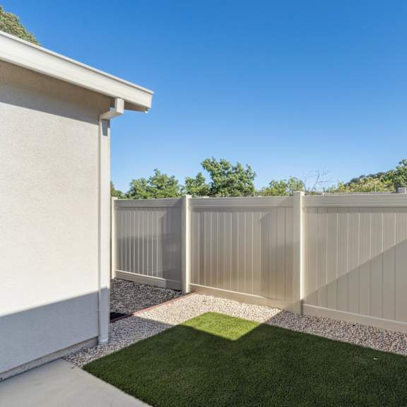 a small backyard at montessa apartments, vacaville, 95687