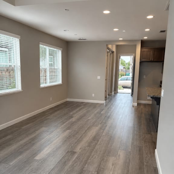 a kitchen with a window and a sink.