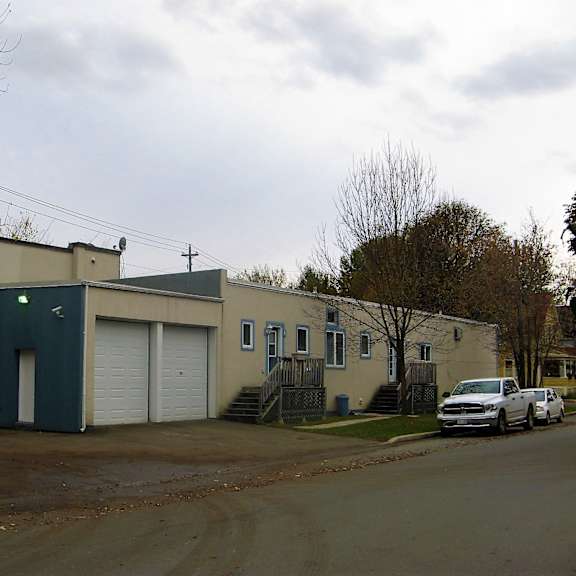 front of building
