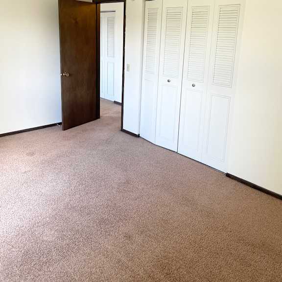 ample bedroom closet space.