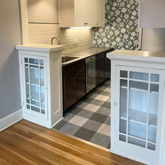 attractive kitchen includes dishwasher.