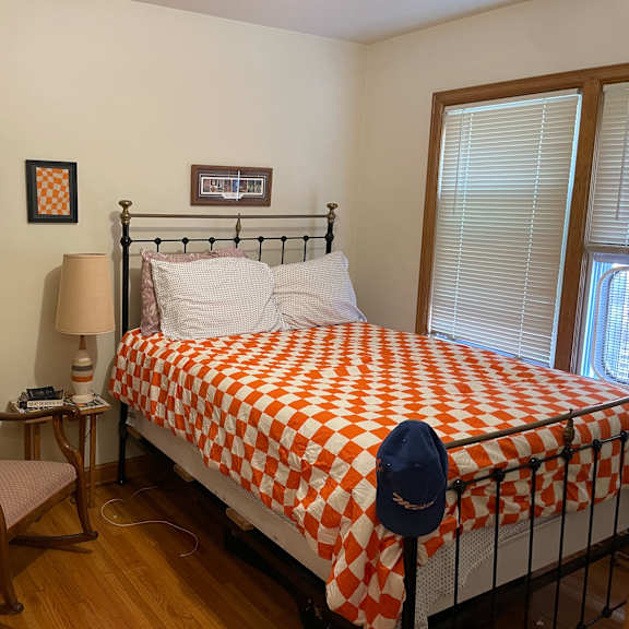 bedroom has two closets.